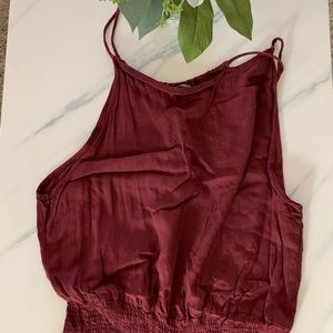 Burgundy Brandy Melville Romper